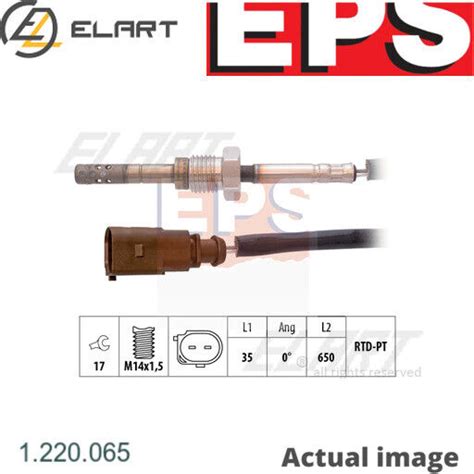 Sensor Exhaust Gas Temperature For Vw Multivan T Mk Transporter Van