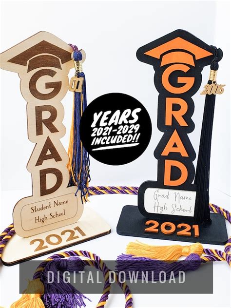 Graduation Tassel Holder Laser Cut File Laser Ready Etsy