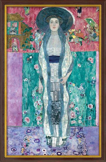 Bild Bildnis Adele Bloch Bauer Ii Gerahmt Von Gustav Klimt