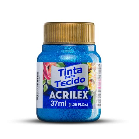 Tinta De Tecido Glitter Ml Acrilex Lunapel