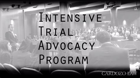 Cardozos Intensive Trial Advocacy Program Itap Youtube