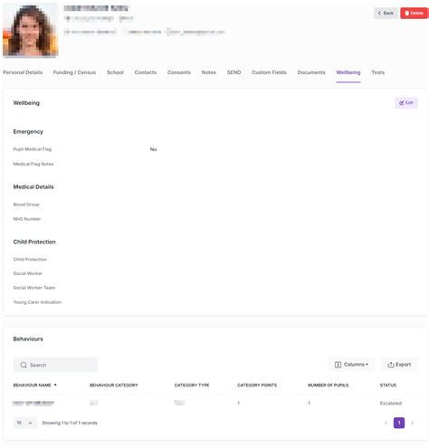 Pupil Record Well Being Juniper Education New
