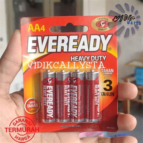 BATERAI EVEREADY A2 HEAVY DUTY A2 AA ASLI ISI 4 TAHAN LAMA Lazada