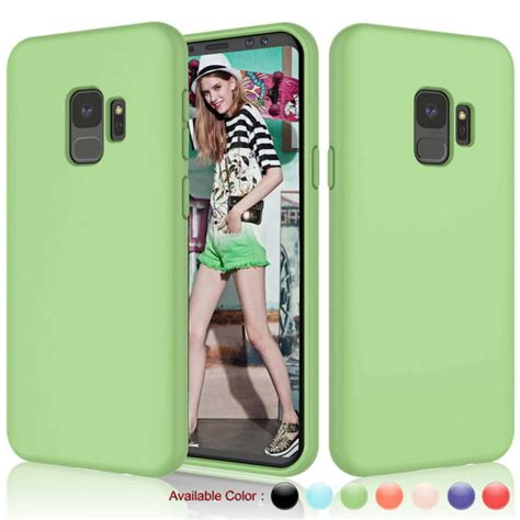 Cell Phone Cases For 58 Galaxy S9 Njjex Liquid Silicone Gel Rubber Shockproof Case Ultra Thin