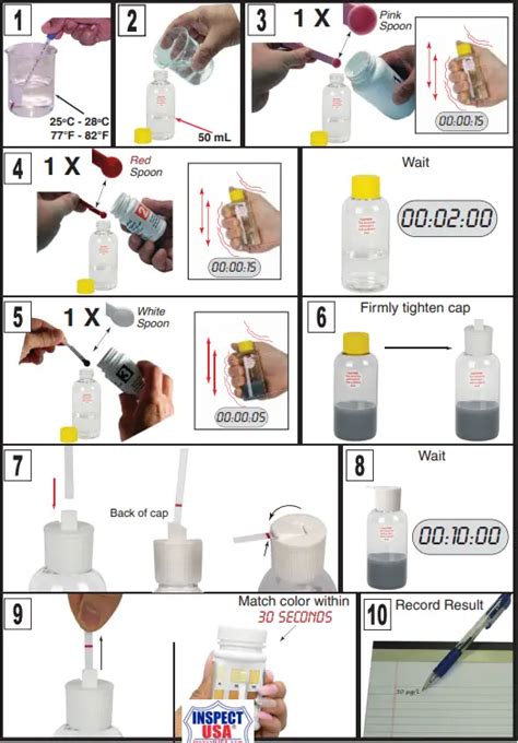 Inspect Usa 481298 Arsenic Water Test Kit User Guide