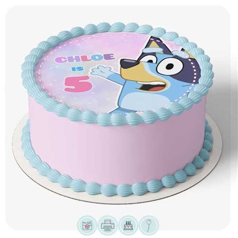 Bluey Cake Topper Para Imprimir Pastel Tortas Topo De Bolo