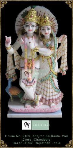 Marble Painted Radha Krishna Statue For Worship At Rs 30000 In Jaipur