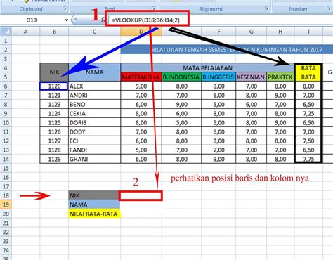 Rumus Vlookup Yang Lebih Cepat Dengan 2 Vlookup Fungsi Excel Riset