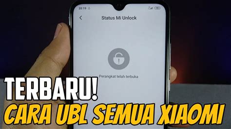 Terbaru Cara Unlock Bootloader Ubl Semua Hp Xiaomi Youtube