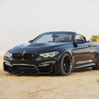 Stanced Blacked Out BMW 4 Series Shod In Contrasting Chrome Rims