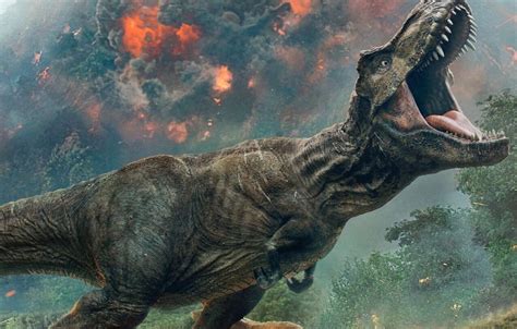 Its A T Rex Versus A Lion In Ferocious New Jurassic World Fallen