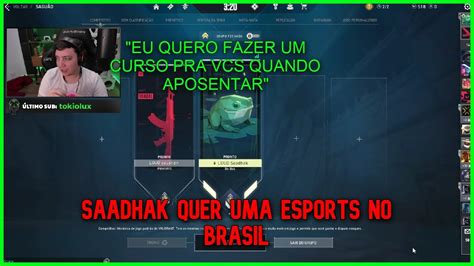 Saadhak Comenta Sobre NÃo Exitir Esports Na America Lati Saadhak