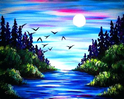 Acrylic Painting Of Nature Top Painting Ideas