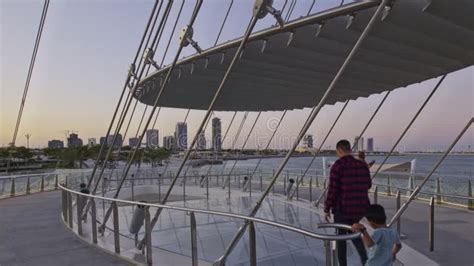 The Lusail Pedestrian Bridges Also Known As The Glass Bridge Of Lusail