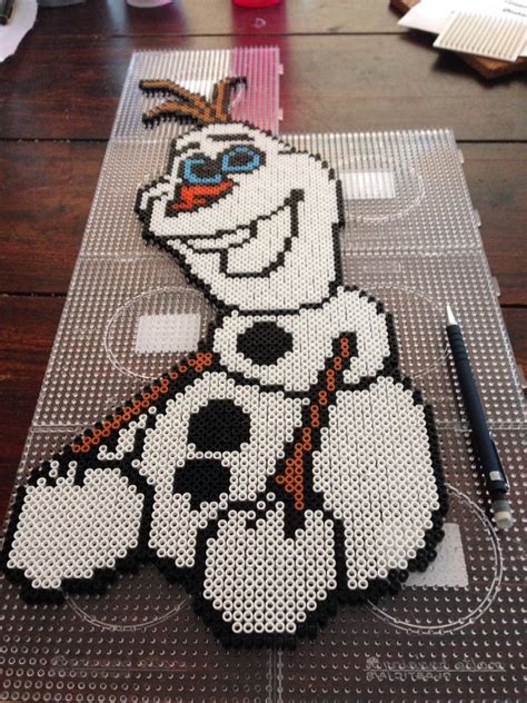 Olaf Frozen Hama Perler Beads By Dorte Marker