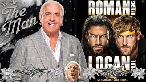 Ric Flair Previews Logan Paul Vs Roman Reigns Youtube