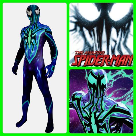 Chasm Ben Reilly Spider Suit Costume Peter Cosplay Detached Mask Earth