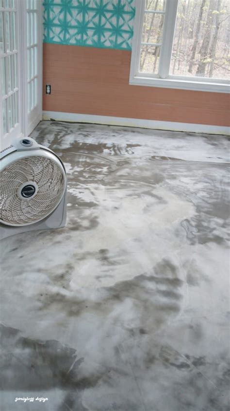 How To Resurface A Floor With Concrete Concrete Floors Diy Diy