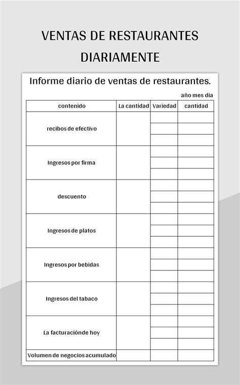 Plantilla De Informe De Ventas Diarias Excel Gratis