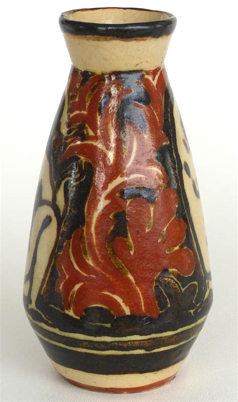 René Buthaud French Art Deco Ceramic Vase Nude Figures For Sale at