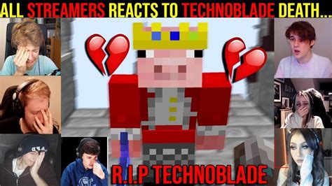 Dream Smp Reacts To Technoblade Death Rip Technoblade ️ Youtube