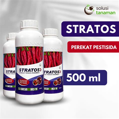 Jual Stratos Ml Perekat Perata Pembasah Penembus Pestisida Fungisida