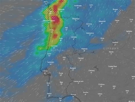 METEO IPMA alerta para novo episódio de chuva forte no fim de semana