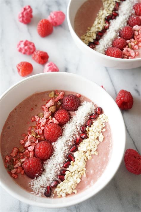 The Cook Time Smoothie Bowl Framboises Bananes Coco