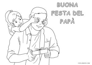 Festa del Papà da Colorare Disegni per Bambini da Stampare