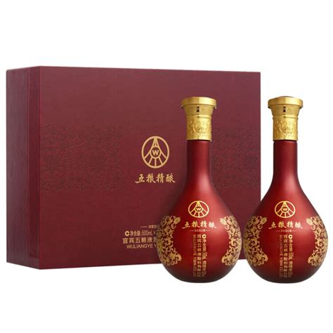 五粮液股份 五粮精酿 浓香型白酒 52度 500ml2瓶 礼盒装【图片 价格 品牌 评论】 京东