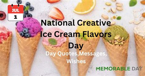 National Creative Ice Cream Flavors Day Quotes Messages Wishes