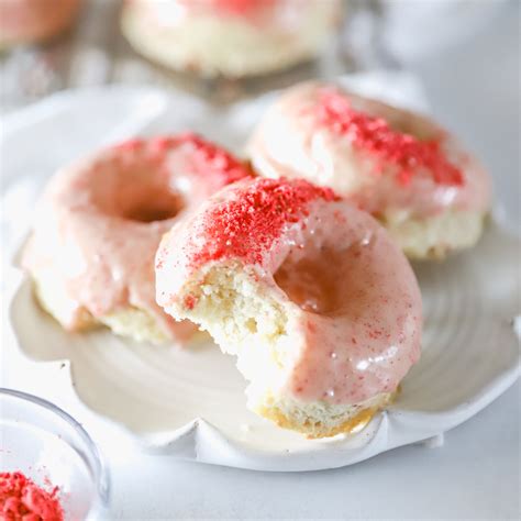 Baked Strawberry Donut Recipe With Strawberry Glaze Ninnescah Made