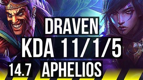 DRAVEN Thresh Vs APHELIOS Lulu ADC 11 1 5 700 Games Godlike