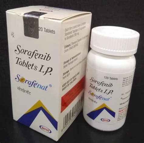 Sorafenat Sorafenib 200mg Tablets Natco Bottle Of 120 Tablets At Rs