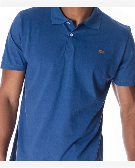 Riachuelo Camisa Polo Masculina Meia Malha MMT Azul