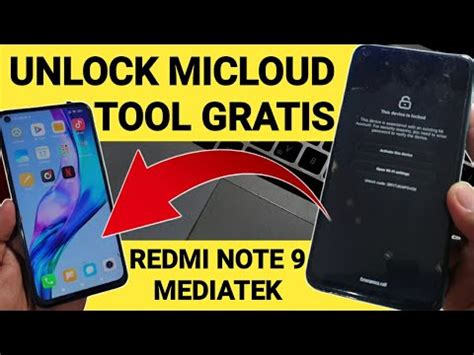 Cara Unlock Micloud Redmi Note 9 Dengan Aplikasi Gratis YouTube