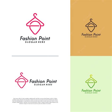 Premium Vector Fashion Point Logo Designs Concept Vector Fashion