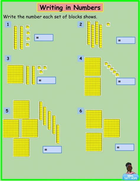 Representing Numbers Using Base Blocks Worksheet Base Blocks