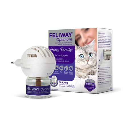 Feliway Optimum Diffuseur recharge 48 ml Ceva Vétorino