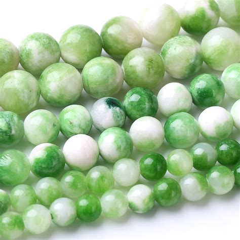 Amazon Round Loose Beads Natural Gem Beads Crystal Energy Stone