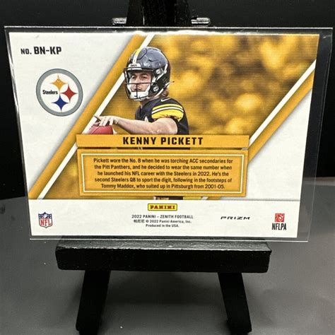 Kenny Pickett Zenith Behind The Numbers Prizm Rookie Rc Steelers