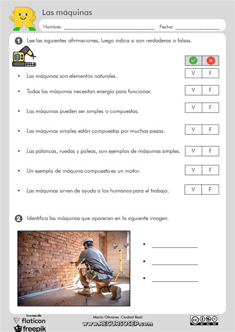 Ficha De Ejercicios Las Máquinas