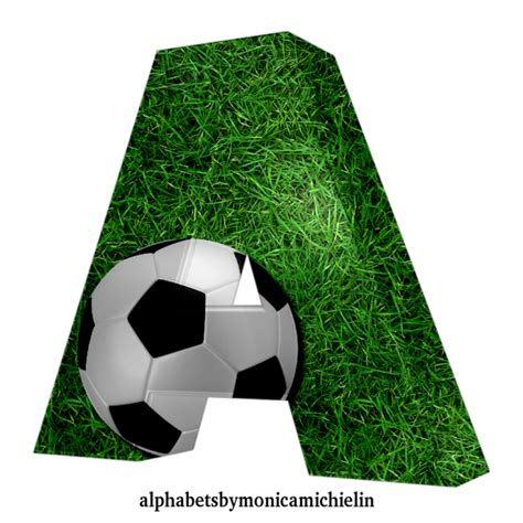 M Michielin Alphabets Ball Soccer Football Sport Alphabet Alfabeto