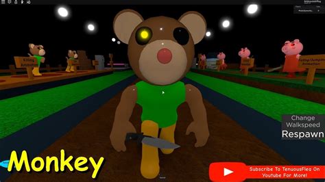 Piggy Monkey Jumpscare Roblox Piggy Custom Characters Showcase