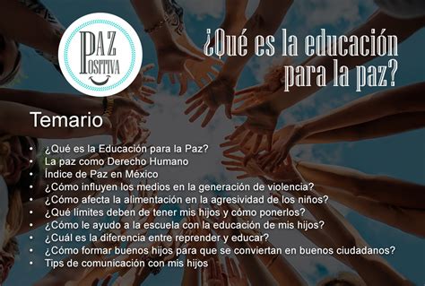 Paz Positiva Educación para la Paz y Prevención de conflictos