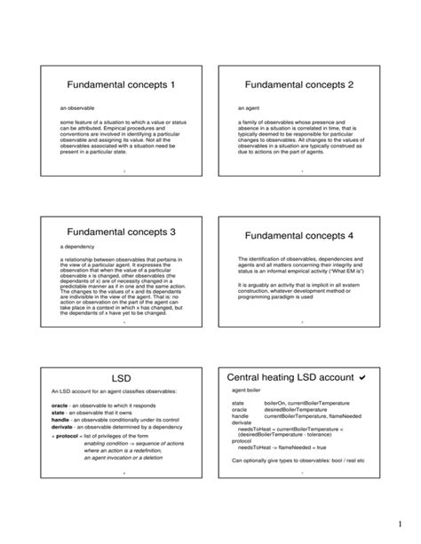 Fundamental Concepts 1 Fundamental Concepts 2