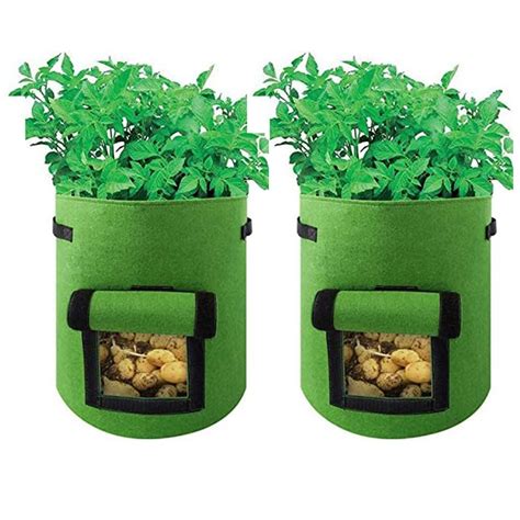 Sacs De Culture De Pommes De Terre 2 PCS 4 Gallons Sac De Culture