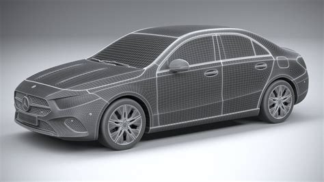 Mercedes-Benz A-Class Sedan Regular 2023 3D Model by SQUIR