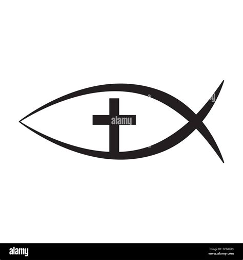 Jesus Fish Christian Ichthys Fish Symbol Icon Stock Vector Image And Art