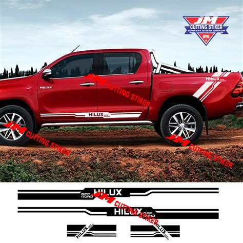 Jual Stiker Mobil Hilux Cutting Stiker Striping Hilux Stiker All Mobil